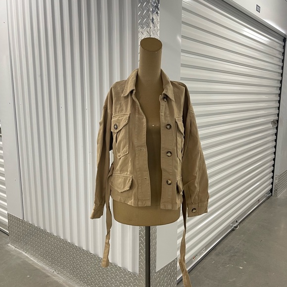 Zara Tan Belted Jacket with Pockets #Cybermondaysale - Picture 12 of 12